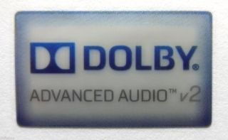 Original Dolby Advanced Audio v2 sticker 14.5 x 24mm [568]