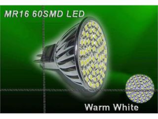 MR16 Gu5.3 60 SMD LED Lampe Strahler warmweiss 12V