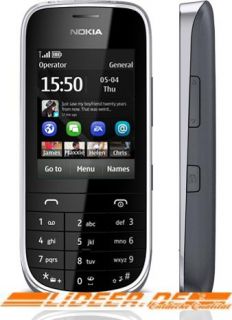 Nokia 203 Asha (dark grey) NEU*OVP*Ohne Simlock*Ohne Branding*Ohne