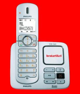 Philips CD565 Schnurlos Analog Telefon mit Anrufbeantworter/XHD Sound