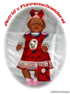 Puppenkleidung für 43 cm z. B. Baby Born KLEIDCHENSET Nr.254 NEU