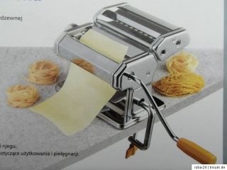 Nudelmaschine Pasta Maschine mit Edelstahl Walzen Spaghetti Maker