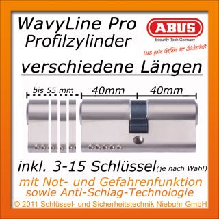 ABUS Pfaffenhain Wavyline Pro Schließzylinder Profilzylinder 3   15