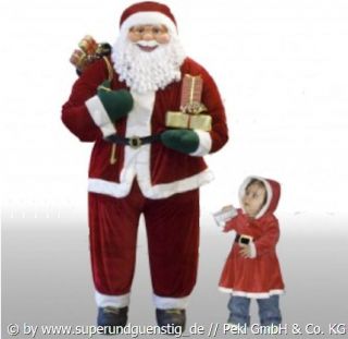 Weihnachtsmann Nikolaus   Schöne Dekofigur aus Naturmaterialien