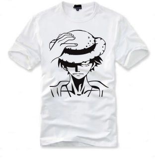 Neu ANIME MANGA One Piece Sommer T Shirt Gr. S M L XL XXL XXXL Weiß