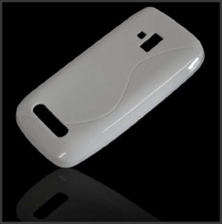 Silikon Case Weiss Für Nokia Lumia 610 Handy Tasche Schutz Hülle