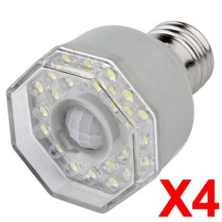 4X E27 LED Bewegungsmelder Lampe Licht Leuchte Nachtlicht