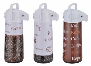Pumpkanne, Thermoskanne, Isolierkanne, Kaffeekanne, Airpot 1,9 Liter