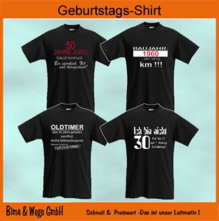 GEBURTSTAG T Shirt OLDTIMER über 30 / 40 / 50 / 60 / 70