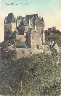 Alte Ansichtskarte Burg Eltz mit Trutz Eltz gelaufen
