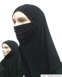 XL Khimar Niqab Hijab Islam SCHWARZ Abaya Kaftan Arabisch Kopftuch