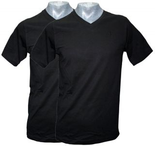 KITARO T Shirts Doppelpack Übergröße 3XL bis 8XL Schwarz 2 Stück V