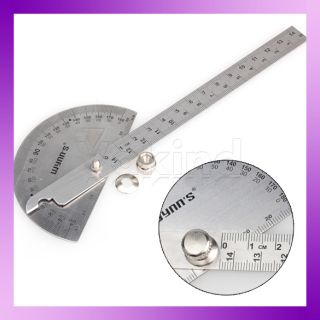 New Fashion Hot 90 x 150mm Protractor Round Head Stainless Steel