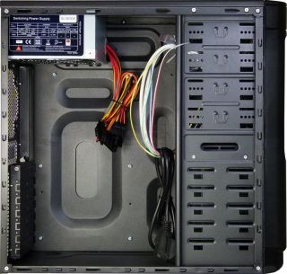 Eterno V6 Paladin ATX Midi Tower PC Gehäuse mit 500W silent Netzteil