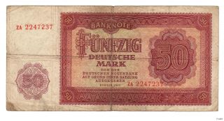 50 Deutsche Mark Deutsche Notenbank DDR 1955 ZA 2247237