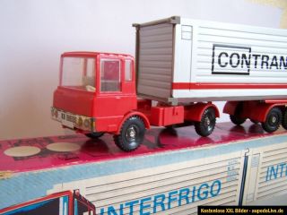 239) LKW MS 25 Blechauto mit OVP MSB DDR Spielzeug Lastwagen Ehri
