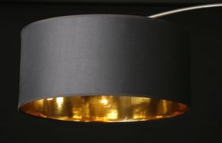 AMSTYLE Design Python Bogenlampe Stehleuchet Stehlampe Schirm in