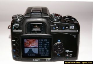 Sony α (alpha) A100 Digitale Spiegelreflexkamera + Minolta Objektiv