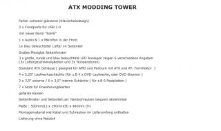 MODDING Gehäuse ATX MIDI Tower AC4 3x LCD Anzeigen