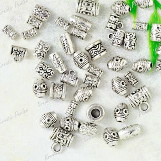 70 Tibet Silber Mix Tube Perlen Spacer Beads TS672