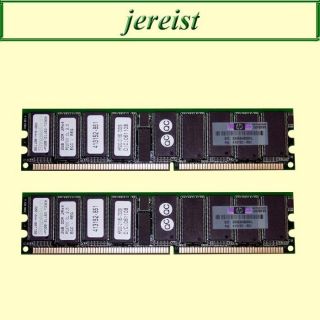 4GB (2x2GB) DDR  RAM PC2700 ECC Reg. CL2.5 HP PN 413152 851