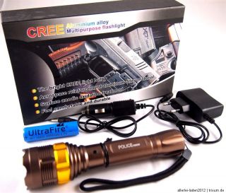 1000 Lumen Ultrafire CREE XENON LED Taschenlampe ZOOM+AKKU+Ladegerät