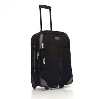 elegantes Bordcase schwarz Trolley Reisekoffer Koffer Boardcase