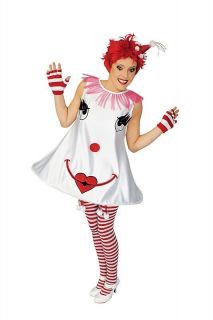 Clown Kleid Smiley Kostüm Damen Karneval Zirkus Party
