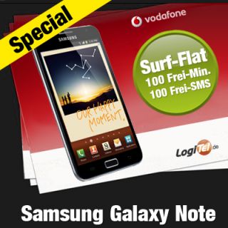 Samsung Galaxy Note Handy Vodafone Vertrag Datenflat Freimin FreiSMS