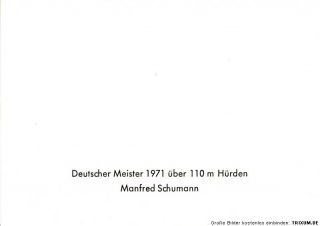 Manfred Schumann TOP AK 70er Jahre Original Signiert +A12638