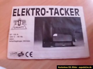 Top Craft Elektro Tacker Nagler