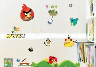 Angry Birds Wandtattoo Kinderzimmer Wandaufkleber Wandsticker Wall