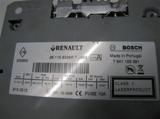Renault Trafic II Master III AUTORADIO Radio Bosch Neu 281158338R