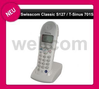 Swisscom Classic S127 / T Sinus 701S Mobilteil+Ladeschale, NEU