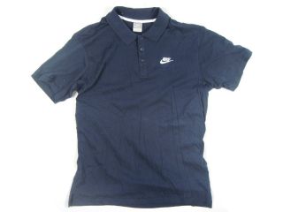 Nike Polo Hemd Herren Freizeithemd Dunkel Blau Gr. L
