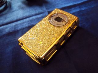 Nokia N95 Oberschale Cover Gehäuse GOLD GLITZER ClickOn