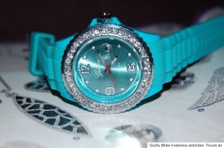 XXL Geneva Silikon Armband Uhr Strass Datum Trend jelly big face watch