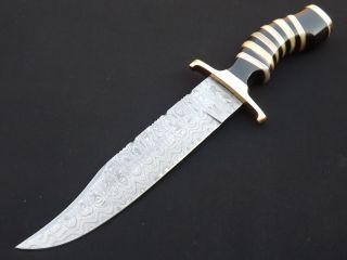 Damast messer Jagdmesser Damaststahl Damascus Steel Hunting Knife 8597