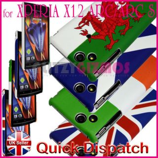 VARIOUS FLAG DESIGN HARD BACK CASE COVER FOR SONY ERICSSON X12 XPERIA