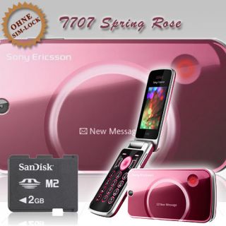 Sony Ericsson T707 Spring Rose   Klapphandy Glamour   NEU / OVP