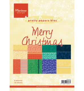 Marianne Design Hintergrundpapier Designpapier Paperbloc Merry