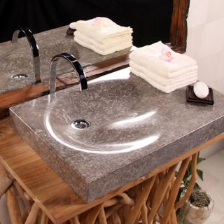 Waschbecken Waschtisch Marmor Aufsatz Stein Natur Bad Sanitär WC