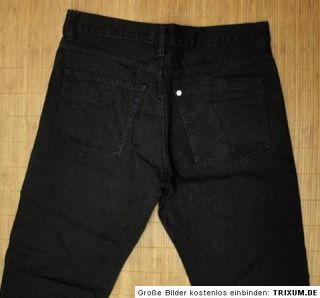 Jeans Straight, gerades Bein, Gr. W31/L32   Schwarz