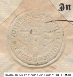 GESUNDHEITSPASS HAMBURG CHOLERA 1832 Wien