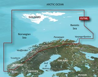 Garmin BlueChart g2 Vision VEU708L Norway North map