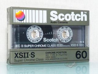SCOTCH XSII S 60 aus 1990 audio Kassetten tapes cassettes MC NEW