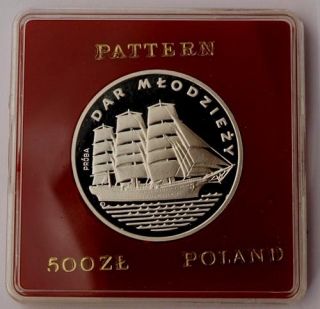 Polen Poland 500 ZLOTYCH 1982 PROBA PP SILVER PROOF Schiff DAR