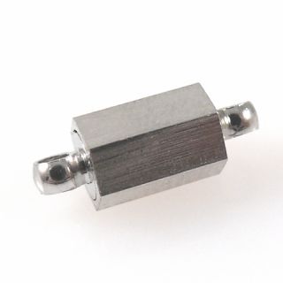 Magnet Verschluss Kettenverschluss silber Stäbchen Metall