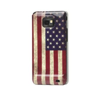 Samsung Galaxy S2 i9100 Retro Tasche Case Hülle Cover Schale Etui USA
