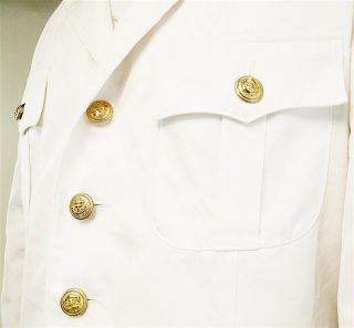 BW Marine Uniform Jacke Offizier Jackett weiß Neuwertig
